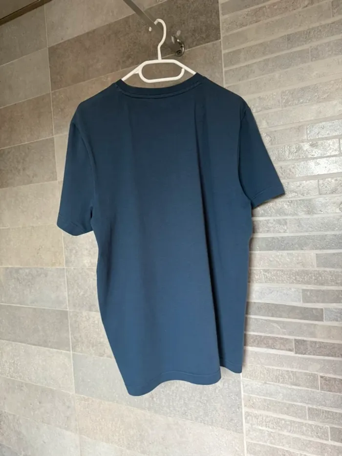 Magnifique T-shirt Aigle bleu marine avec logo rose et brun - photo numéro 4