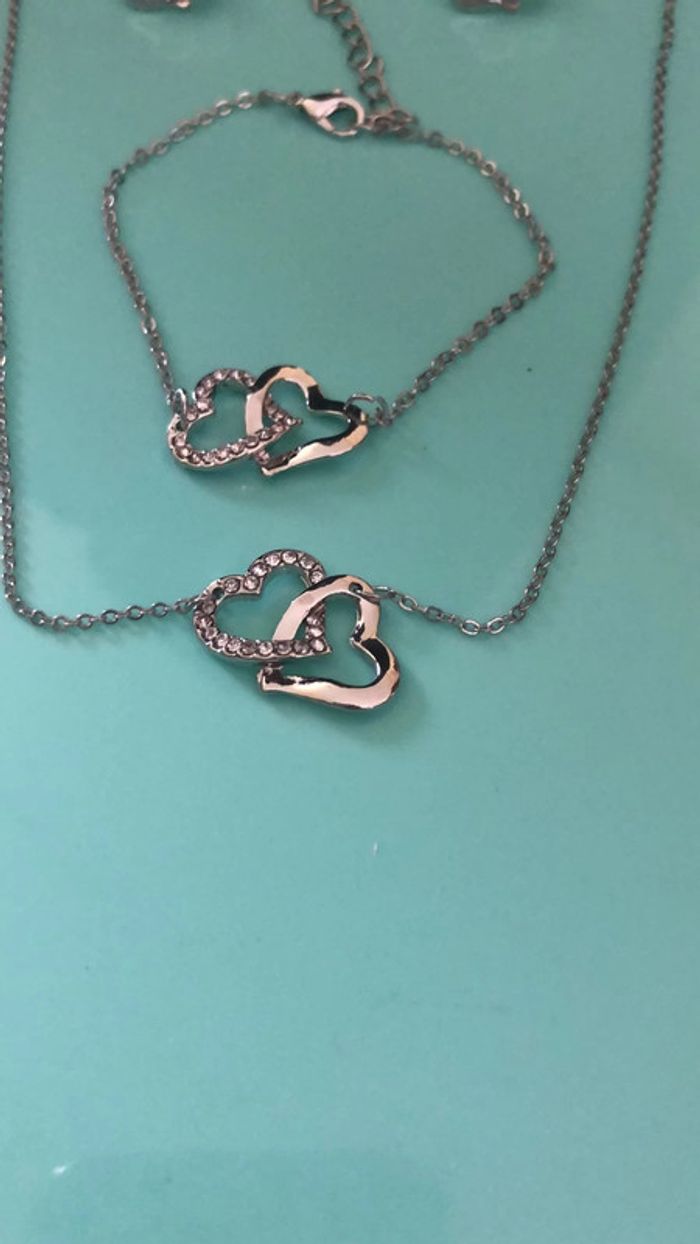 Parure 3 pièces « coeur » - photo numéro 2