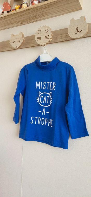 Col roulé Gémo 18 mois bleu