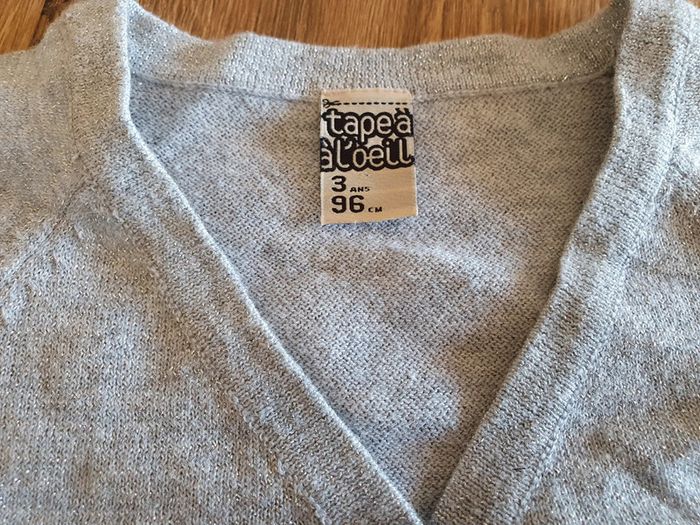 Gilet boléro gris - photo numéro 3