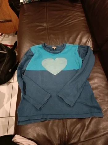 Pull in extenso coeur 12 ans