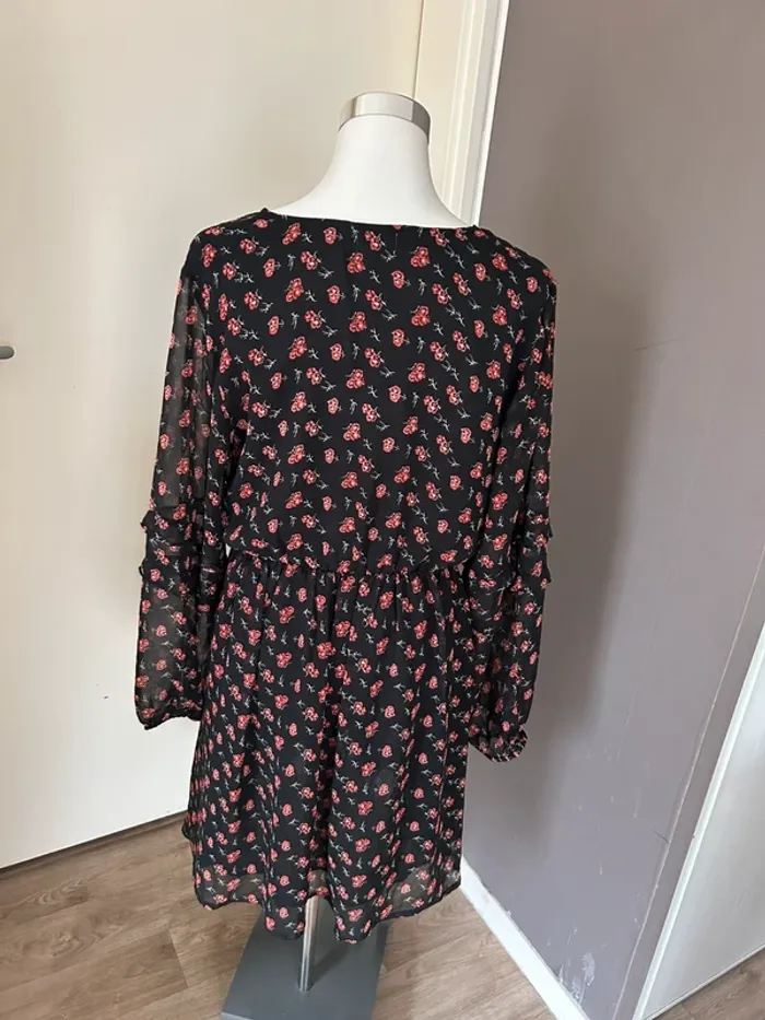 Ange robe voilée, imprimée, florale, femme, taille 3/40 Neuf avec étiquette - photo numéro 5