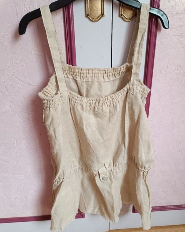 Haut beige " Carling" Neuf en T.40 (Lin) - photo numéro 5