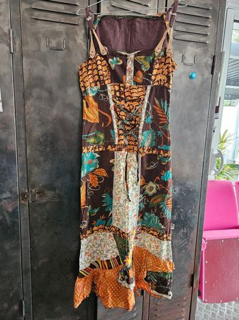 Robe longue à motif