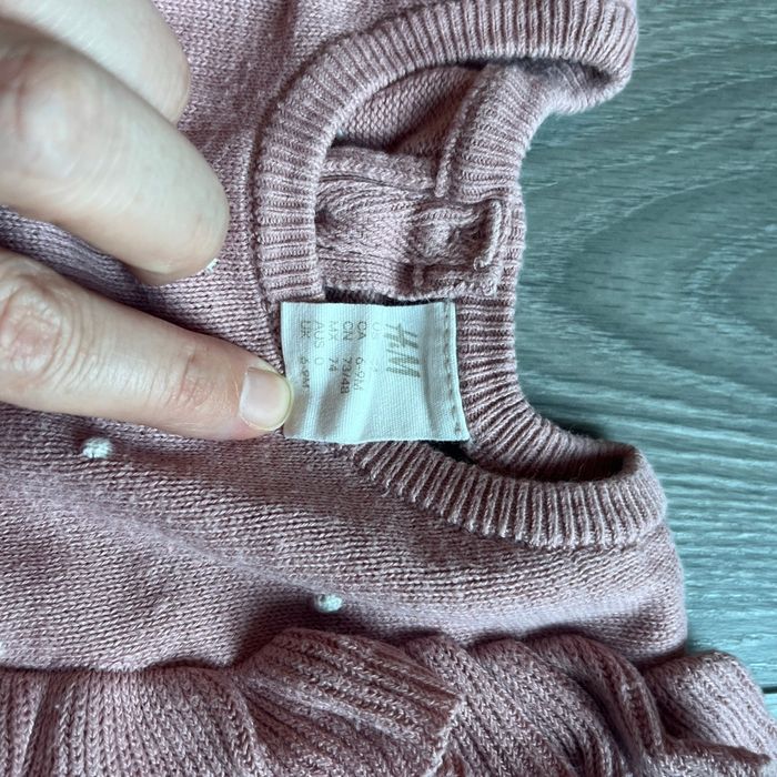 Robe maille fine H&M 6-9 mois - photo numéro 2