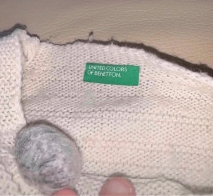Pull en laine 7/9 ans Benetton - photo numéro 2