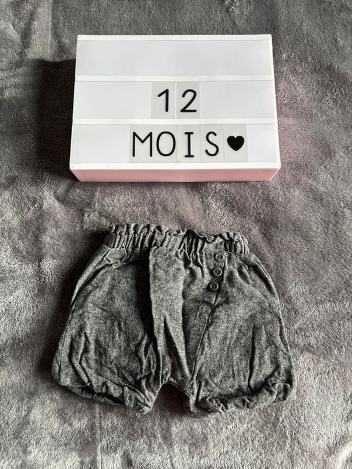 Short épais 12 mois Kiabi gris