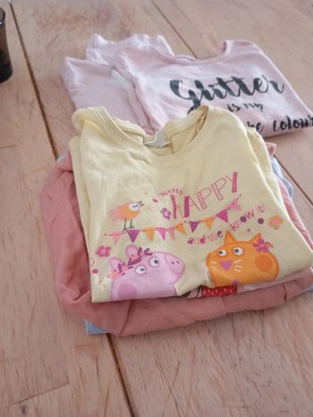 Lot t shirt fille t 5;6