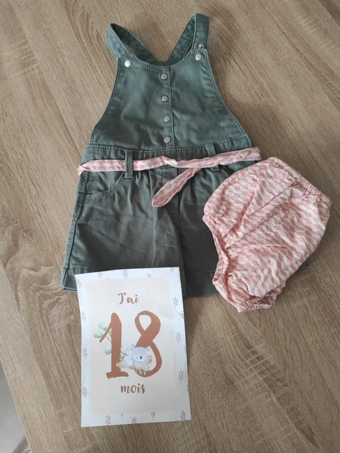 Robe et bloomer bebe fille