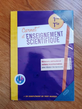 Carnet d'enseignement scientifique Hatier