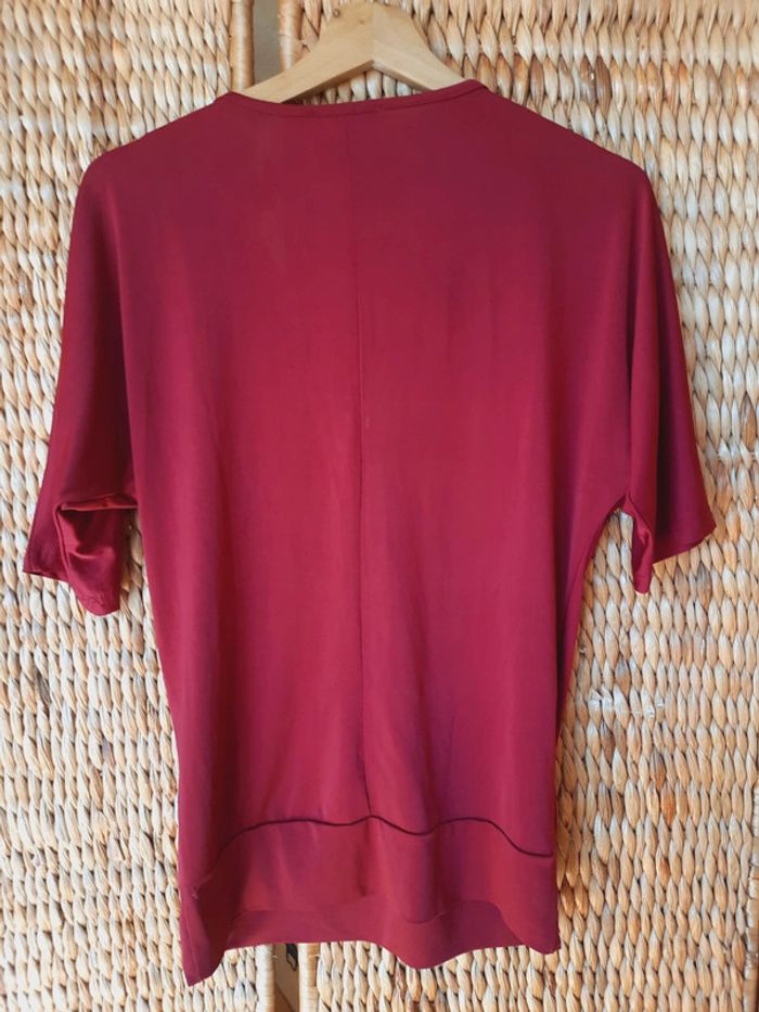 Blouse Mim bordeaux 38 - photo numéro 5