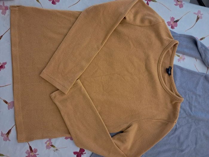 Lot de 3 jolis pull / sweat fins et agréables à porter, couleurs douces - 10 A - Kiabi, La Halle - photo numéro 6