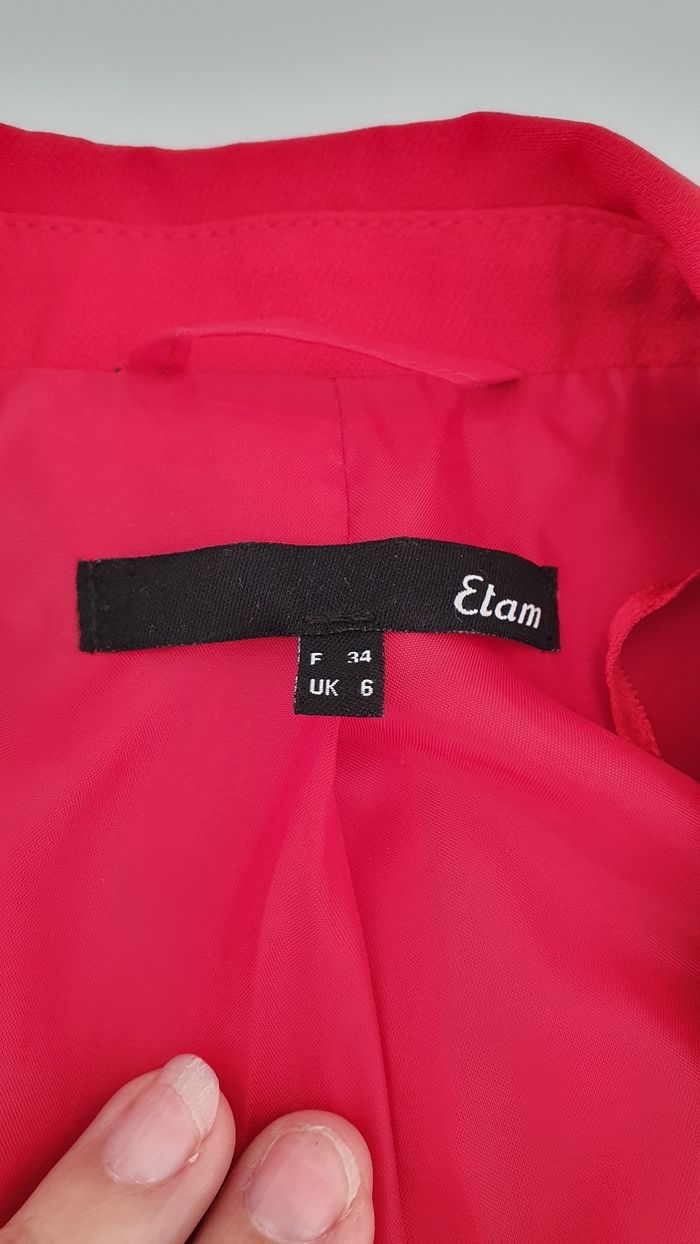 Veste rouge Etam en 34 - photo numéro 6