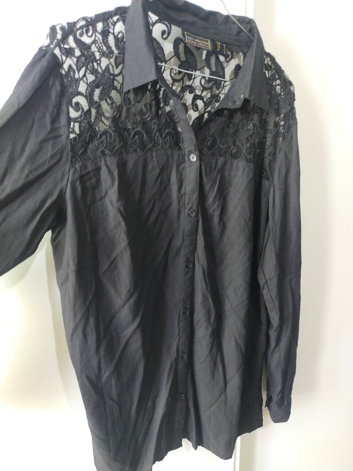 Chemise brodé noir  BPC taille 44/46