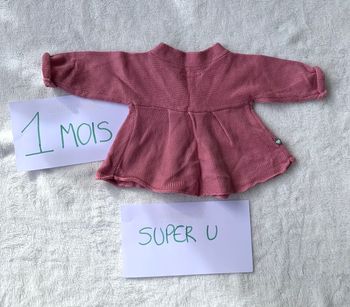 Gilet fille 1 mois