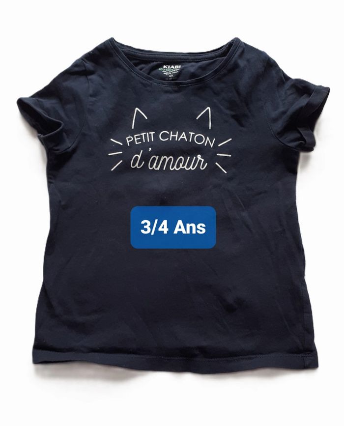 🐈 Petit tee-shirt 3/4ans. Kiabi 🐈
