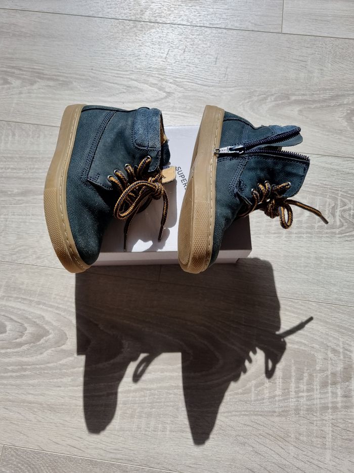 Bottines bleues marine friboo t 24