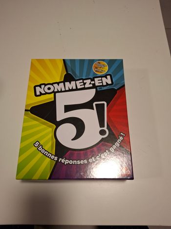 Jeu de société " nommez en 5 "