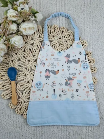 Bavoir élastique motifs renards