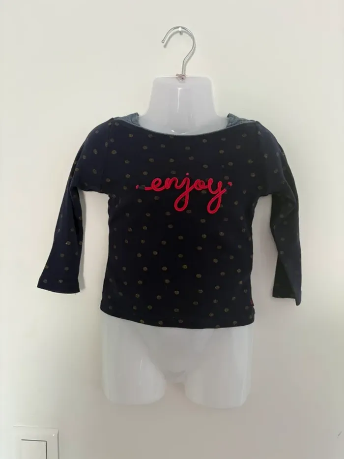 T-shirt manches longues Okaïdi - Taille 23 mois (86 cm)