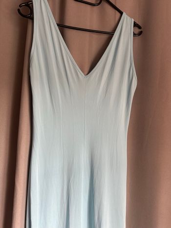 Robe bleu longue classe 
