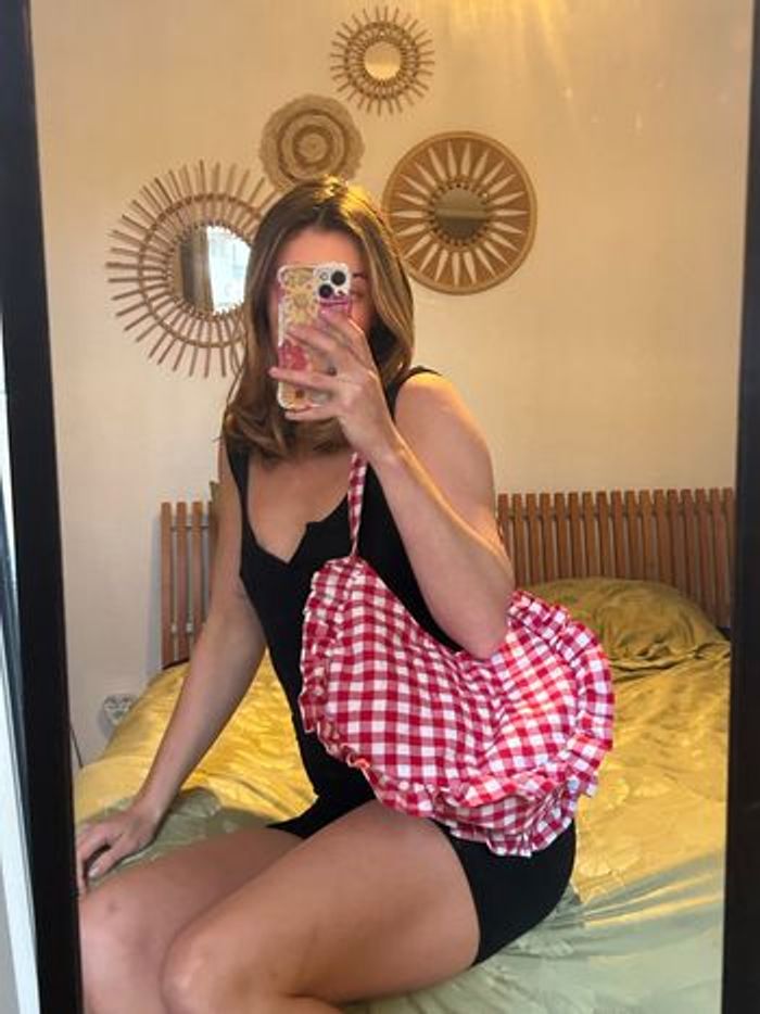 Sac vichy blanc et rouge south beach x Misha Grimes - photo numéro 4