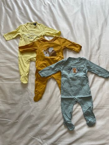 3 Pyjamas légers bébé 3 mois