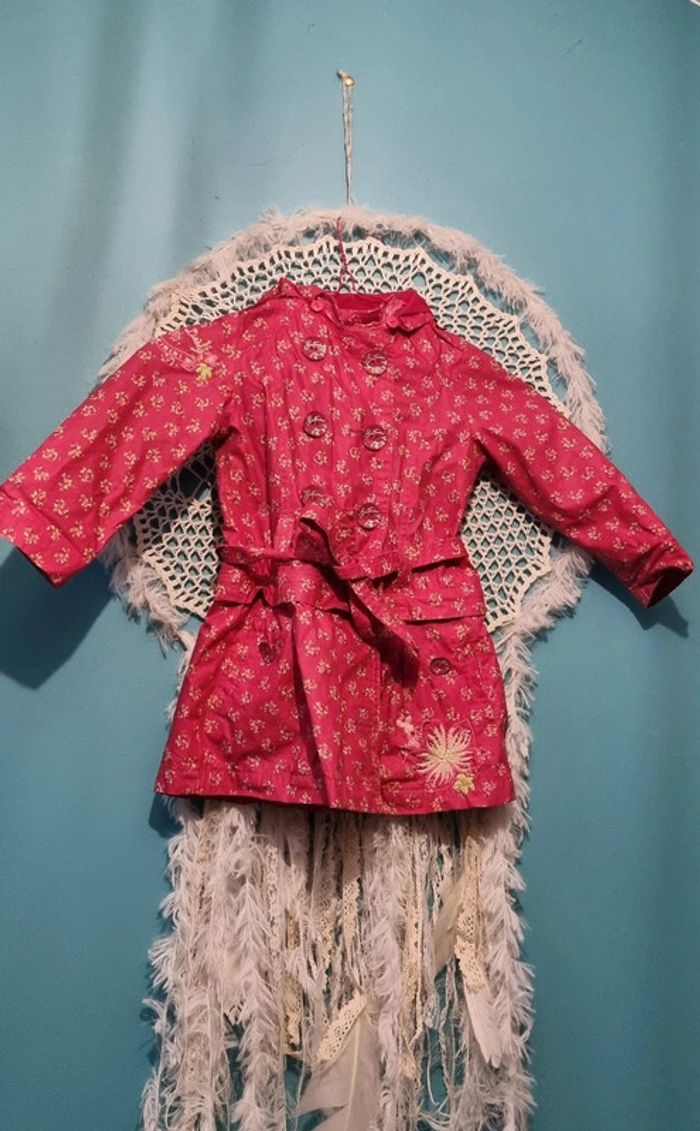 Veste imperméable rose