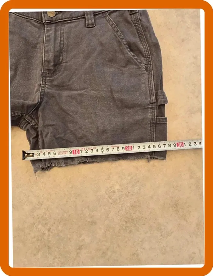 Short Carhartt original fit 32/4 gris femme women SHO087 - photo numéro 5