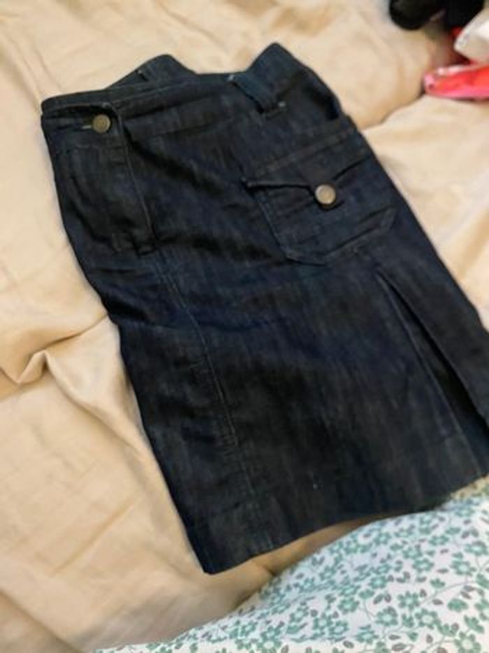 Jupe en jean vintage Camaïeu – Taille 44 - photo numéro 4