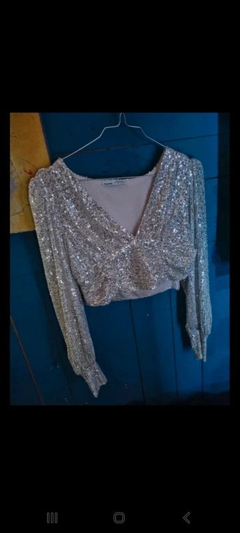 T-shirt top court femme taille S