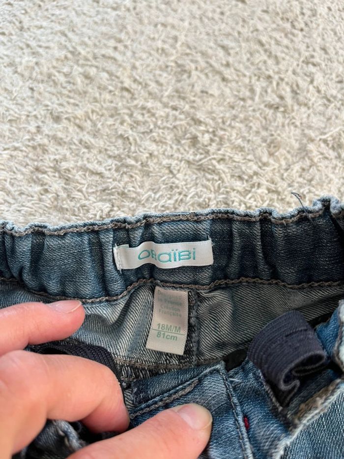 Pantalon jean marque Obaïbi taille 18 mois - photo numéro 3