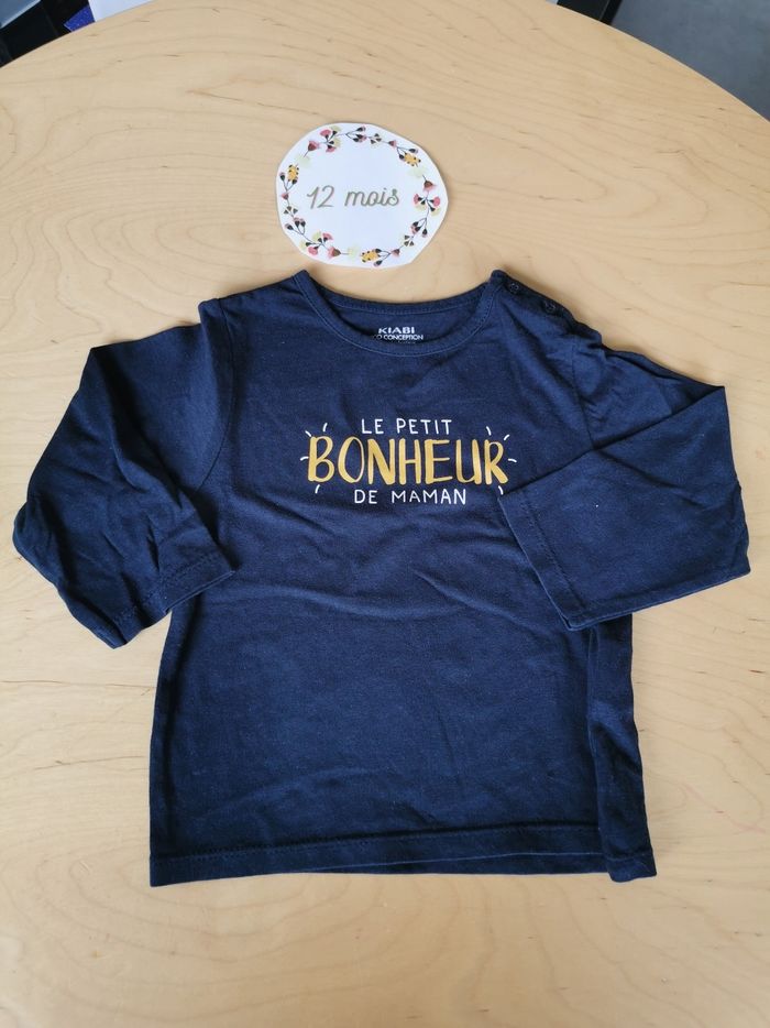 Lot de 2 t-shirt manches longues bébé garçon 12mois kiabi, Disney baby - photo numéro 5