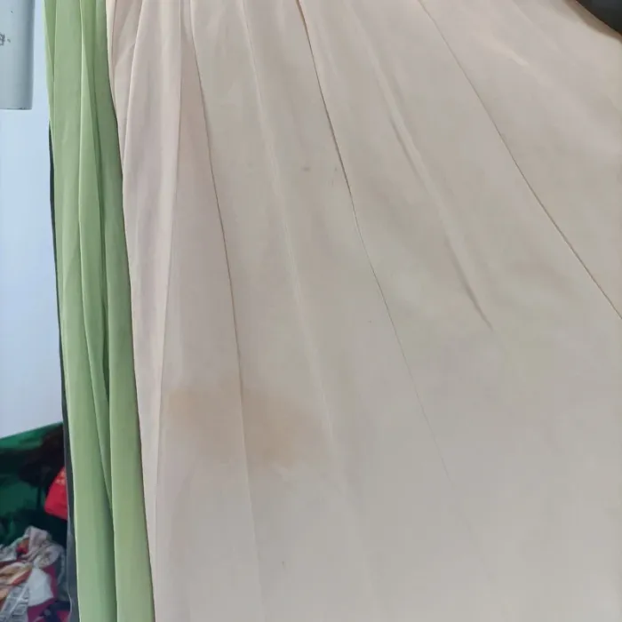 Robe bustier plissée Nougat London beige vert marron taille 38 cocktail été A100 - photo numéro 12
