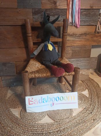 Peluche âne moulin roty tbe pomme des bois