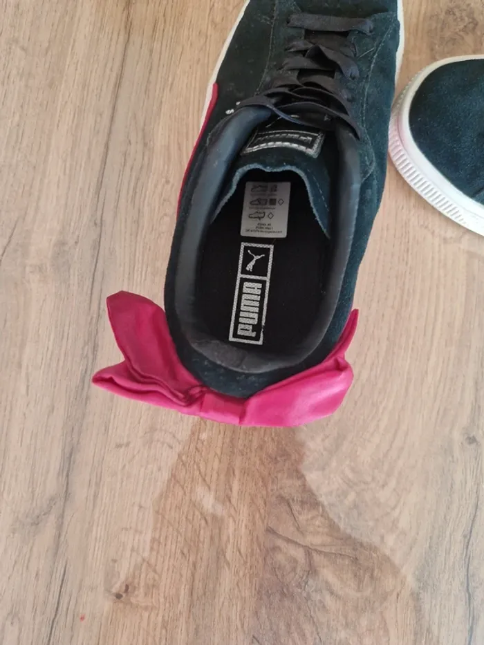 Puma Suède - nœud rose - 36 - photo numéro 5