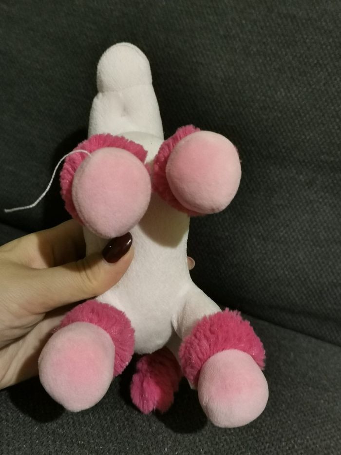 Peluche licorne rose qui fat du bruit - photo numéro 6