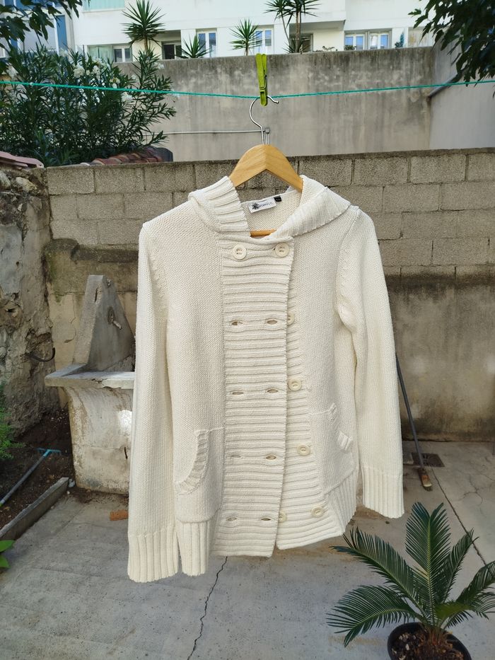 Superbe veste de marque K.Woman neuve blanche  crème