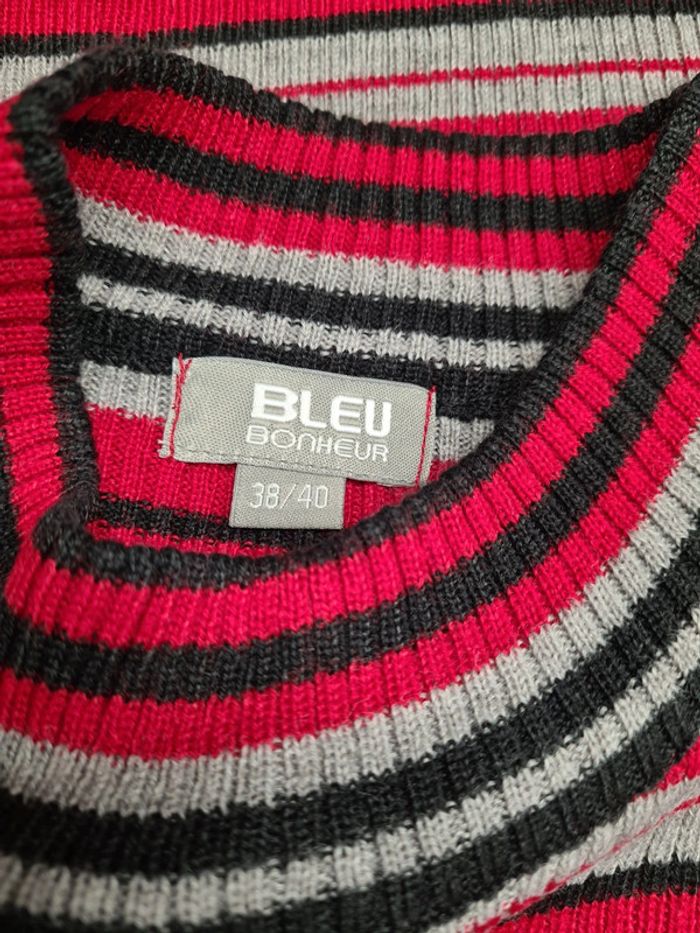 Pull bleu bonheur - photo numéro 3