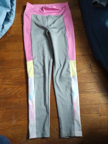 Legging sport gris et rose