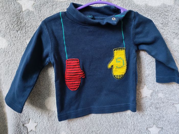 Lot teeshirt manches longues 6 mois - photo numéro 5