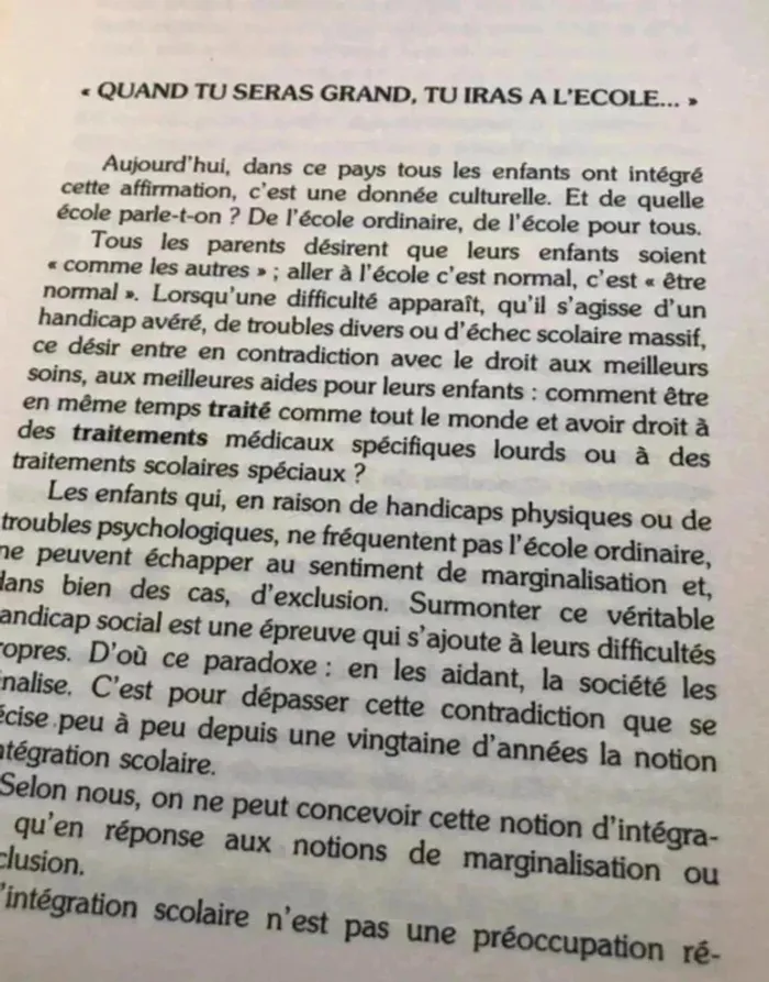 Les uns et les autres ,Intégration scolaire et lutte contre la marginalisation - photo numéro 6