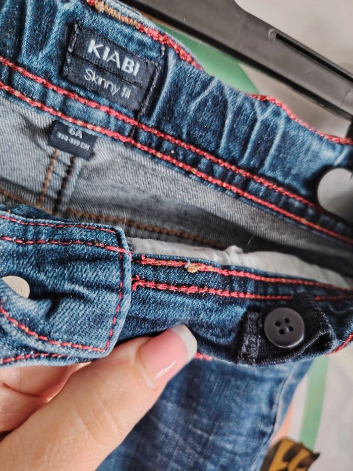 Jean bleu skinny fit Kiabi 6 ans - photo numéro 3