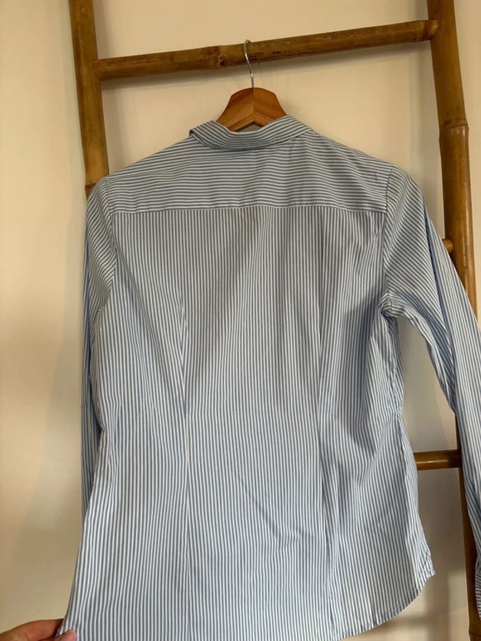 Chemise bleue et blanche à rayures H&M taille M - photo numéro 6