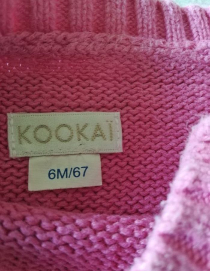 Pull col rond fille 6 mois KOOKAÏ - photo numéro 3