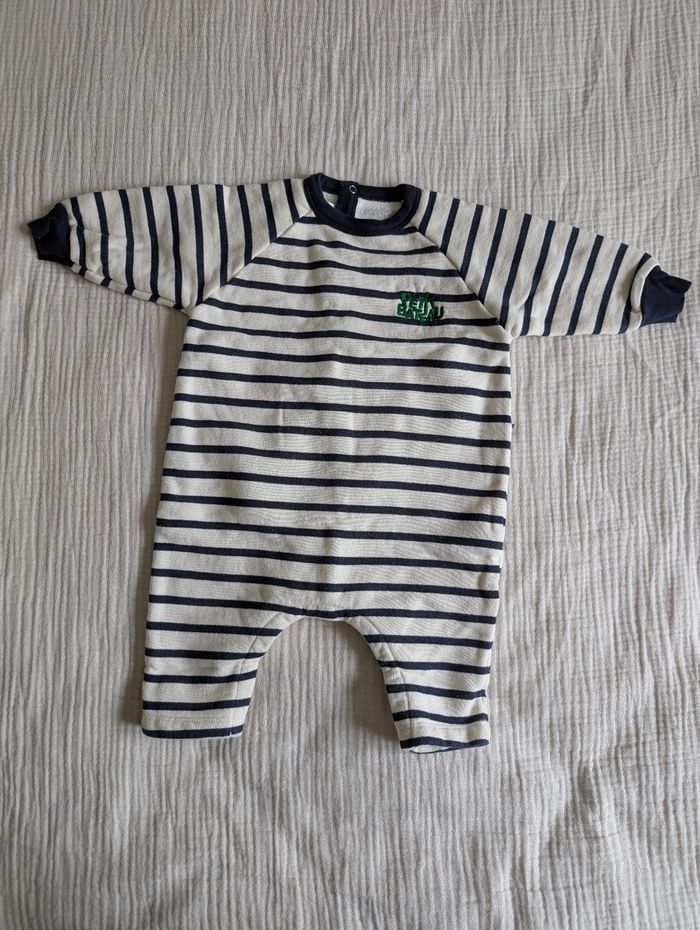Combinaison en molleton bébé 12 mois - photo numéro 2