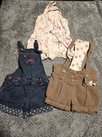 Lot 3 salopettes shorts