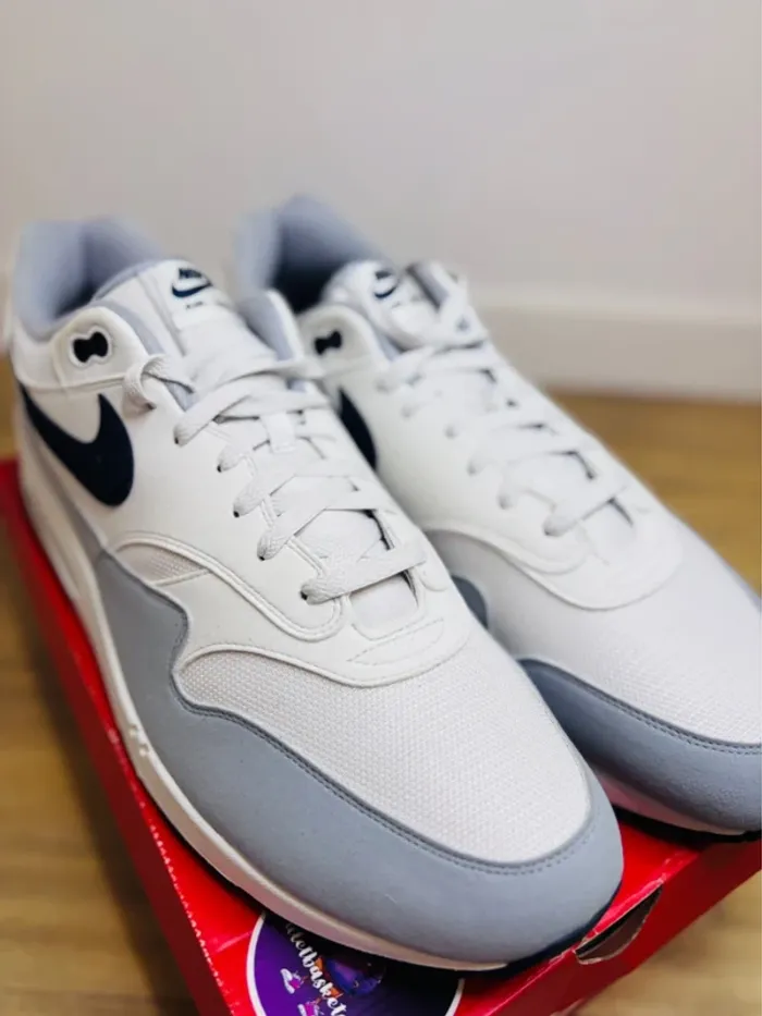 Nike Air Max 1 Essential White Grey Platinum Taille 53.5 - photo numéro 3