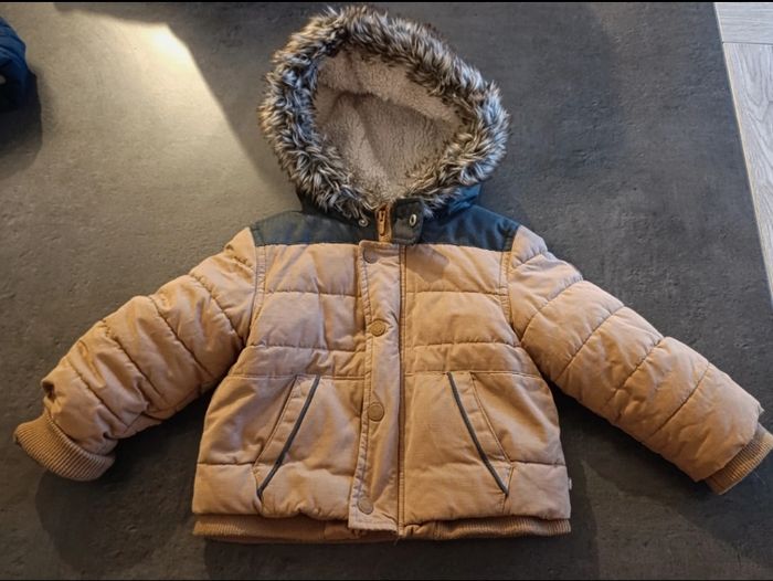 Manteau épais hiver bicolore 23 mois