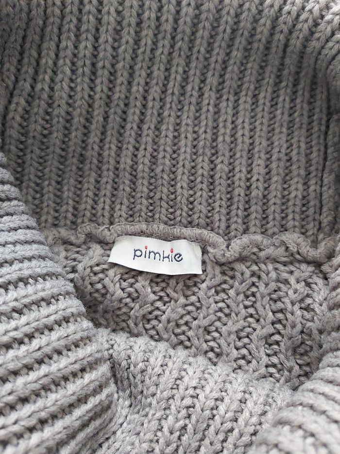 Robe pull gris col roulé - photo numéro 3